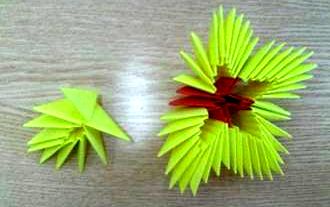 Модульное оригами - кактус полуарка