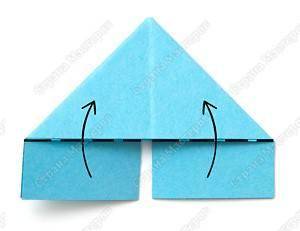 Модульное оригами - модуль  края вверх