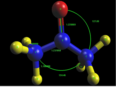 молекулы ацетона 4