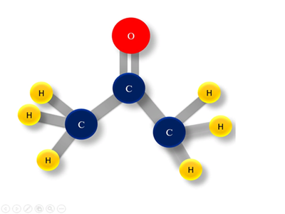молекулы ацетона 6