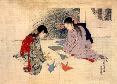 Оригами женщин в Японии